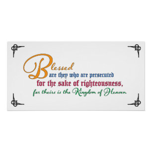 Zaligheid: Zalig zijn de vervolgden Perfect Poster