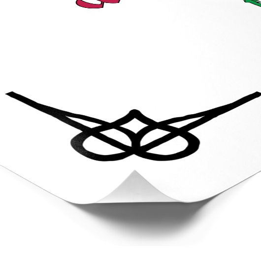 Zaligheid: Zalig zijn zij die honger en dorst hebb Perfect Poster (Hoek)