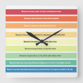 zaligsprekende wandklok (Voorkant)