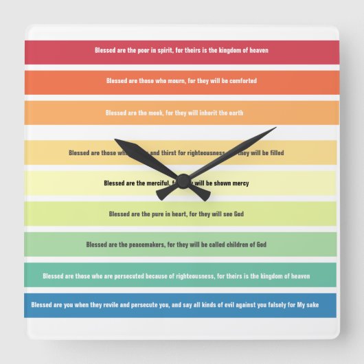 zaligsprekende wandklok (Voorkant)