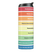 Zaligsprekerspalet Waterfles Thermosbeker (Gedraaid links)