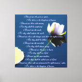 Zaligsprekingen Canvas Afdruk (Voorkant)