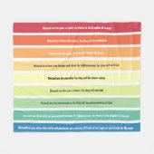 zaligsprekingen fleecedeken fleece deken (Voorkant (Horizontaal))