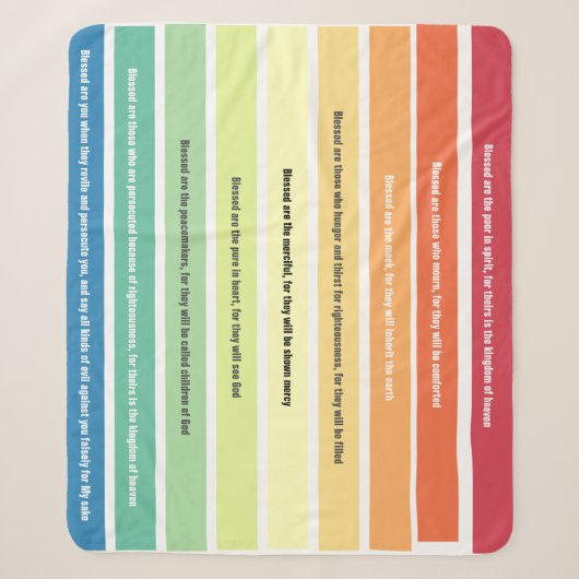 Zaligsprekingen Sherpa Blanket Deken (Voorkant)