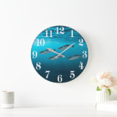 Zalm-afbeelding voor acrylwandklok grote klok (Huis)