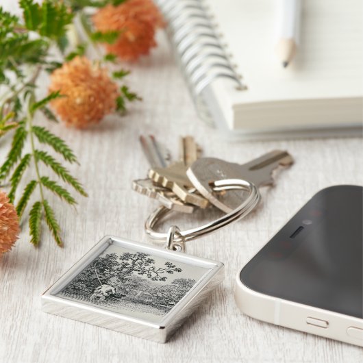 Zalm afspelen sleutelhanger (Zijkant)