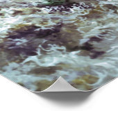 zalm die stroomopwaarts poster zwemt (Hoek)