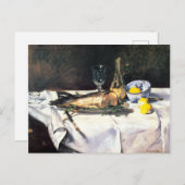 Zalm door Édouard Manet Briefkaart (Voorkant / Achterkant)