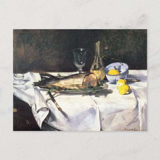 Zalm door Édouard Manet Briefkaart (Voorkant)