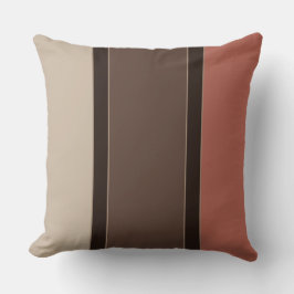 Zalm- en koffiestaven kussen