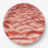 Zalm en peach Rockscape Papieren Bordje (Voorkant)