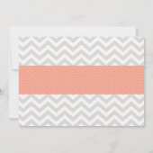 Zalm en Turquoise Blooms Floral Baby shower Kaart (Achterkant)