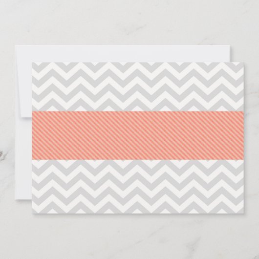 Zalm en Turquoise Blooms Floral Baby shower Kaart (Achterkant)