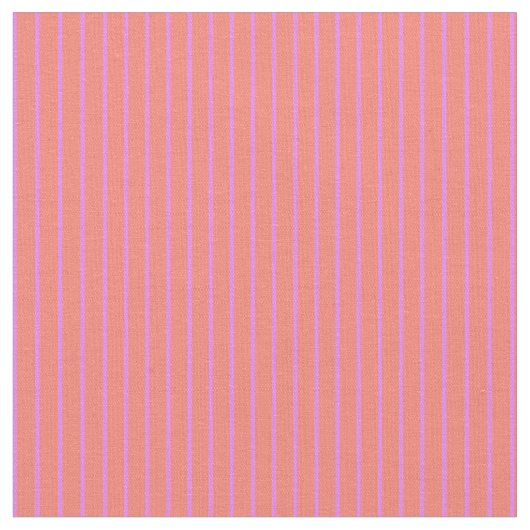 Zalm en Violet Colour Lines/Stripes Pattern Stof (Close Up)