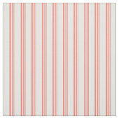 Zalm en witte lijnen stof (Swatch)