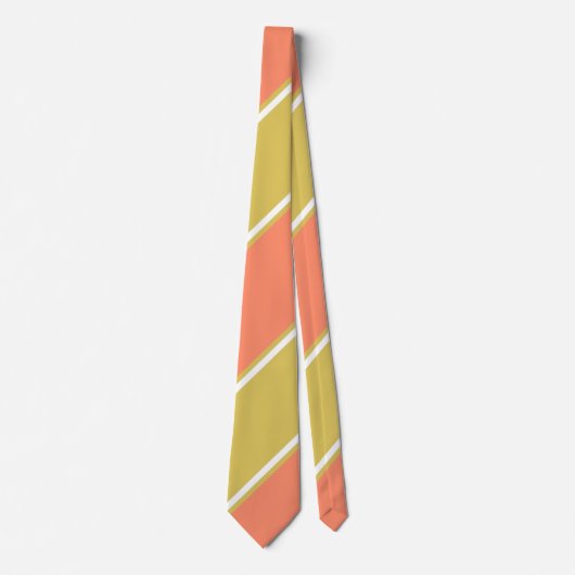 Zalm en witte wijn, gekleurd Stropdas (Voorkant)