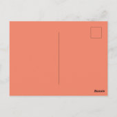 Zalm #F38367, Roze Daisy Briefkaart (Achterkant)