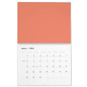 Zalm #F38367, Roze Daisy Kalender (Mar 2026)