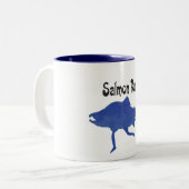 Zalm (FISH) Tweekleurige Koffiemok (Voorkant links)