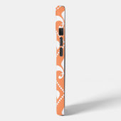 Zalm Fleur de Lis m/monogram Case-Mate iPhone Case (Achterkant / Links)