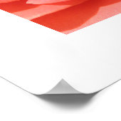 Zalm Geputte Avond Roos Zwenk Poster Afdrukken (Hoek)