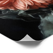 Zalm Gerbera Daisy Flowers Art Print Poster (Hoek)