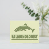 Zalm Gevist Briefkaart (Staand voorkant)
