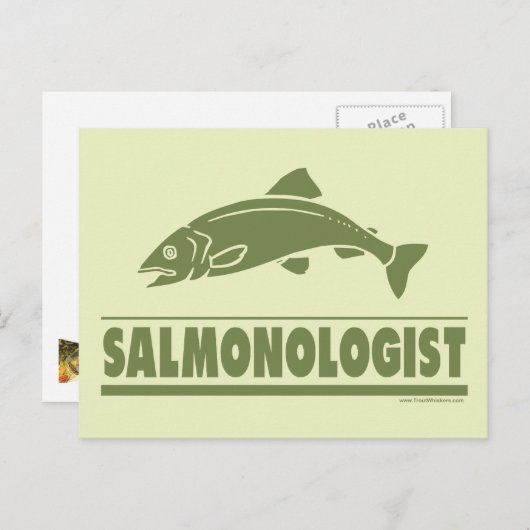 Zalm Gevist Briefkaart (Voorkant / Achterkant)