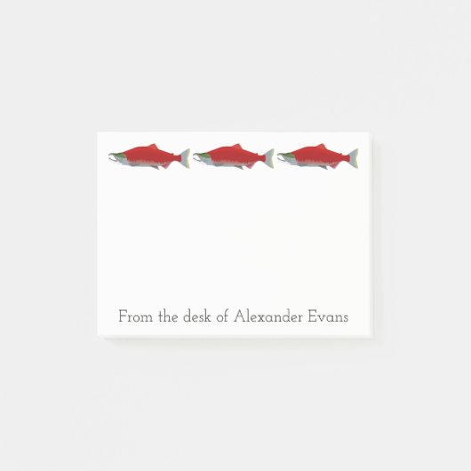 Zalm Gevist Post-it® Notes (Voorkant)