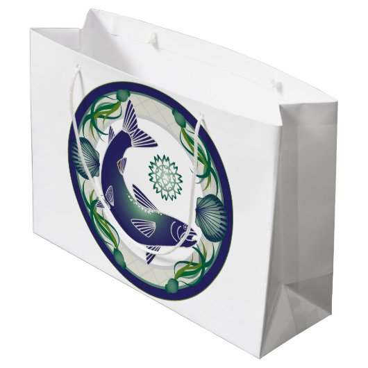 Zalm grote cadeautas (Achterkant Gekanteld)