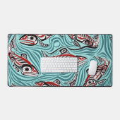 Zalm Haida Art Spirit Pacific Northwest Native Bureaumat (Keyboard & Muis)