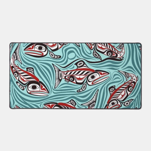 Zalm Haida Art Spirit Pacific Northwest Native Bureaumat (Voorkant)