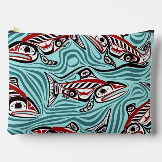 Zalm Haida Art Spirit Pacific Northwest Native Etui (Voorkant)