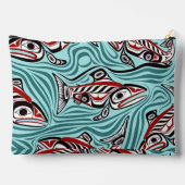 Zalm Haida Art Spirit Pacific Northwest Native Etui (Achterkant)