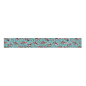 Zalm Haida Art Spirit Pacific Northwest Native Grosgrain Lint (Voorkant)