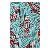 Zalm Haida Art Spirit Pacific Northwest Native Mini Klembord (Achterkant)