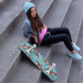 Zalm Haida Art Spirit Pacific Northwest Native Persoonlijk Skateboard