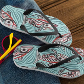 Zalm Haida Art Spirit Pacific Northwest Native Teenslippers