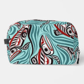 Zalm Haida Art Spirit Pacific Northwest Native Toilettasje (Voorkant)