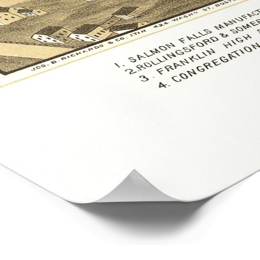 Zalm-Herfsten, NH Panoramic Map - 1877 Poster (Hoek)