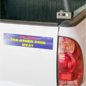 Zalm het andere roze vlees bumpersticker (Op Truck)
