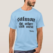 Zalm het andere roze vlees t-shirt (Voorkant)