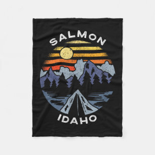 Zalm Idaho Bergen Vakantie Camping Souvenir Fleece Deken