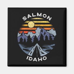 Zalm Idaho Bergen Vakantie Camping Souvenir Magneet