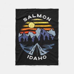 Zalm idaho bergen vakantie kamperen souvenir  fleece deken