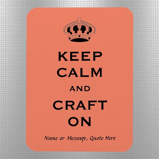 Zalm Kleur Craft Quote 3x4-in Flexibele Magneet