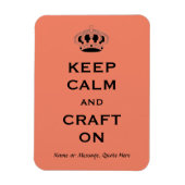 Zalm Kleur Craft Quote 3x4-in Flexibele Magneet (Verticaal)