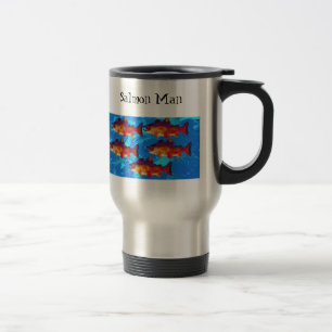 Zalm Man Koffie-Mok Reisbeker