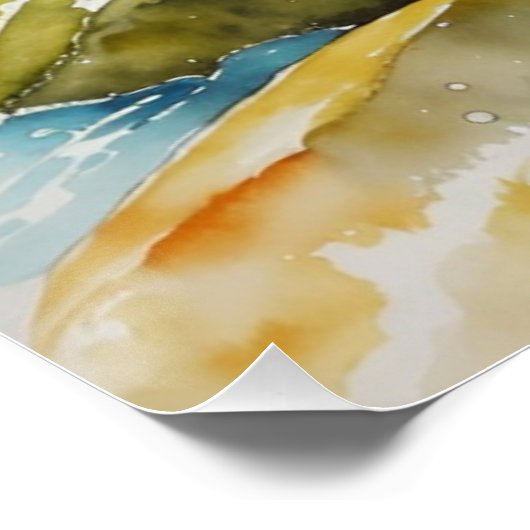 *~* Zalm Mannen Gift AP49 River Stream Perfect Poster (Hoek)