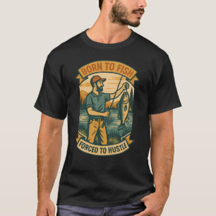 Zalm Meer Forel Retro Design T-shirt